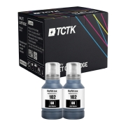TCTK Atrament 102 Sada 2 ks Čierna kompatibilné s Epson EcoTank ET-15000 ET-2700 ET-2750 ET-2850 ET-3750 ET-4750 ET-4850, WorkForce ST-2000, nahrádza C13T03R140