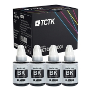 TCTK Atramentové náplne GI-590 BK sada 4 ks čierna kompatibilný s Canon PIXMA G 1500 1501 1510 1515 2500 2501 2510 3500 3501 3510 3515 4400 4411 4500 4510 4511 4515, nahrádza 1603C001