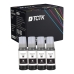 TCTK Atrament 104 sada 4 ks Čierna kompatibilný s Epson EcoTank ET-1810 ET-2710 ET-2720 ET-2810 ET-2820 ET-2850 ET-3750 ET-3850 ET-4700 ET-4750 ET-4850, nahrádza C13T00P140