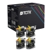 TCTK Atramentové náplne LC223BK sada 4 ks čierna kompatibilný s Brother DCP-J 4120 DW, pre DCP-J 562 DW, pre MFC-J 1140 W, pre MFC-J 1150 DW, pre MFC-J 1170 DW, pre MFC-J 1180 DWT, pre MFC-J 4420 DW