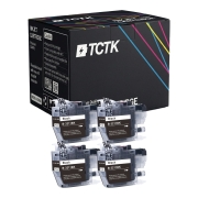 TCTK Atramentové náplne LC3211BK sada 4 ks čierna kompatibilný s Brother DCP-J 572 DW, pre DCP-J 772 DNW DW, pre DCP-J 774 DW, pre MFC-J 490, pre MFC-J 491 DW, pre MFC-J 497 DW, pre MFC-J 890