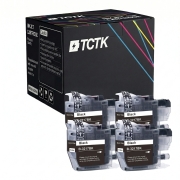 TCTK Atramentové náplne LC-3217 sada 4 ks čierna kompatibilný s Brother MFC-J 5330 DW, MFC-J 5335 DW DWF, MFC-J 5730 DW, MFC-J 5830 DW, MFC-J 5930 DW, MFC-J 6530 DW, MFC-J 6535 DW, nahrádza LC3217BK