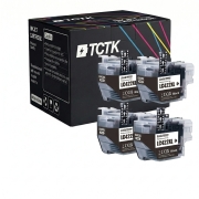 TCTK Atramentové náplne LC-422XL sada 4 ks čierna kompatibilný s Brother MFC-J 5340 DW, MFC-J 5340 DWE Ecopro, MFC-J 5345 DW, MFC-J 5740 DW, MFC-J 6540 DW DWE, MFC-J 6590 DW, nahrádza LC422XLBK