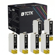 TCTK Atramentové náplne 891 sada 4 ks čierna kompatibilný s Epson Office B40W BX300F BX300FW BX310FN, Stylus BX600FW BX610FW D120 D78 D92 DX4000 DX4050 DX4400 DX4450 DX5000 DX5050 DX6000 DX6050