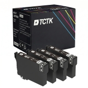 TCTK Atramentové náplne 18XL sada 4 ks čierna kompatibilný s Epson Expression Home XP-100 XP-102 XP-200 XP-202 XP-205 XP-210 XP-212 XP-215 XP-225 XP-30 XP-300 XP-302 XP-305, nahrádza C13T18114012