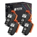 TCTK Atramentové náplne 378XL sada 4 ks čierna kompatibilný s Epson Expression Photo HD XP-15000, pre Expression Photo XP-8000 XP-8005 XP-8500 XP-8505 XP-8600 XP-8605 XP-8700, nahrádza C13T37914010