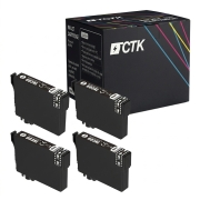 TCTK Atramentové náplne 603XL sada 4 ks čierna kompatibilný s Epson Expression Home XP-2100 XP-2105 XP-2150 XP-2155 XP-3100 XP-3105 XP-3150 XP-3155 XP-4100 XP-4105 XP-4150, nahrádza C13T03A14010