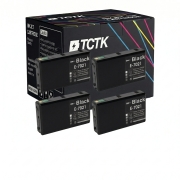 TCTK Atramentové náplne T7021 sada 4 ks čierna kompatibilný s Epson WorkForce Pro WP-4000 WP-4015DN WP-4025DW WP-4095DN WP-4500 WP-4515DN WP-4525DNF WP-4535DWF WP-4545DTWF WP-4595DNF