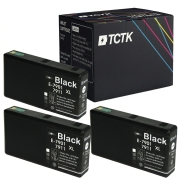 TCTK Atramentové náplne 79 sada 4 ks čierna kompatibilný s Epson WorkForce Pro WF-4630 DWF, WorkForce Pro WF-4640 DTWF, WorkForce Pro WF-5100, WorkForce Pro WF-5110 DW, nahrádza C13T79114010