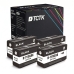 TCTK Atramentové náplne 711 sada 4 ks čierna kompatibilný s HP DesignJet T 120, DesignJet T 120 24 Inch, DesignJet T 125 130 520, DesignJet T 520 24 Inch, DesignJet T 520 36 Inch, nahrádza CZ133A