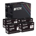 TCTK Atramentové náplne 932XL sada 4 ks čierna kompatibilný s HP OfficeJet 6100 6600 6700, pre OfficeJet 6700 Premium, pre OfficeJet 7110, pre OfficeJet 7110 wide format, nahrádza CN053AE
