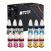 Multipack (12) Atramenty CMYK (Azúrová/Purpurová/Žltá/Čierna) Kompatibilné s Canon PIXMA - Nahrádza GI-490BK