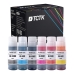 TCTK Atrament GI-53 sada 6 ks BK/C/GY/M/R/Y kompatibilný s Canon PIXMA G550 G650, nahrádza GI-53BK GI-53C GI-53GY GI-53M GI-53R GI-53Y 4699C001
