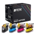 TCTK Atramentové náplne LC123BK LC123C LC123M LC123Y sada 4 ks CMYK kompatibilný s Brother DCP-J 132 W, DCP-J 150, DCP-J 152 W WR, DCP-J 172 W, DCP-J 4110 DW W, DCP-J 552 DW, DCP-J 752 DW, MFC-J 245