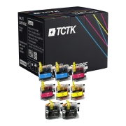 TCTK atramentové kazety LC-125 LC-127 8-pack CMYK kompatibilné s Brother DCP-J 4110 DW 4110 W MFC-J 4310 DW 4410 DW 4510 DW 4610 DW 4710 DW, nahrádza LC125XLC