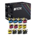 TCTK atramentové kazety LC-125 LC-127 4-balenie CMYK kompatibilné s Brother DCP-J4110DW MFC-J4310DW MFC-J4410DW MFC-J4510DW, nahrádza LC125XLC