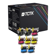 TCTK atramentové kazety LC223BK LC223M LC223Y LC223C 8 ks CMYK kompatibilné s Brother DCP-J4120DW MFC-J1140W MFC-J1150DW, nahrádza LC223BK LC223M LC223Y LC223C
