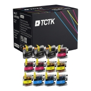 TCTK atramentové kazety LC223BK LC223M LC223Y LC223C sada 12 ks CMYK kompatibilné s Brother DCP-J4120DW DCP-J562DW MFC-J1140W, nahrádza LC223BK LC223M LC223Y LC223C