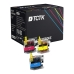 TCTK atramentové kazety LC225XL sada 3 ks CMY kompatibilné s Brother DCP-J 4120 DW MFC-J 4420 DW 4620 DW 5620 DW 5720 DW, nahrádza LC225XL