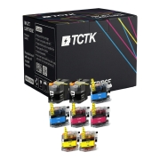 TCTK atramentové kazety LC-22E 8-balenie CMYK kompatibilné s Brother MFC-J 5920 DW, nahrádza LC22EBK
