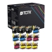 TCTK toner 125A 128A CRG-716 4 balenie CMYK kompatibilný s Brother MFC-J 5920 DW, nahrádza LC22EBK