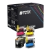TCTK toner 4 balenie CMYK kompatibilný s Brother DCP-J 785 DW MFC-J 985 DW, nahrádza B-LC22U LC22U