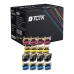TCTK atramentové kazety 22U LC22U sada 4 ks CMYK kompatibilné s Brother DCP-J 785 DW MFC-J 985 DW, nahrádza B-LC22U LC22U