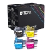 TCTK toner 3211/3213 4 ks CMYK kompatibilný s Brother DCP-J 572 DW DCP-J 772 DNW DCP-J 774 DW MFC-J 490 MFC-J 491 DW MFC-J 895 DW, nahrádza LC3211BK LC3213Y LC3213C LC3213M