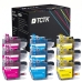TCTK atramentové kazety LC3211C LC3211M LC3211Y balenie 9 ks CMY kompatibilné s Brother DCP-J572DW DCP-J772DW DCP-J774DW MFC-J491DW, nahrádza LC3211C LC3211M LC3211Y