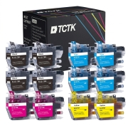 TCTK atramentové kazety LC-3217 LC-3219XL 4 balenie CMYK kompatibilné s Brother MFC-J 5330 DW MFC-J 5730 DW MFC-J 6935 DWF, nahrádza LC3217BK