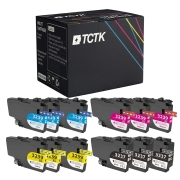 TCTK Atramentové kazety LC-3237 LC-3239XL 12ks CMYK kompatibilné s Brother HL-J 6000 DW 6100 DW MFC-J 5945 DW 6945 DW 6947 DW, nahrádza LC3237BK