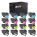 TCTK Atramentové náplne LC-3237 LC-3239XL LC-3239XL LC-3239XL sada 16 ks CMYK (po 4 ks) kompatibilný s Brother HL-J 6000 DW, HL-J 6100 DW, MFC-J 5945 DW, MFC-J 6945 DW, nahrádza LC3237BK