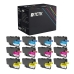 TCTK atramentové kazety LC-3237 balenie 12 ks CMY kompatibilné s Brother HL-J 6000 DW HL-J 6100 DW MFC-J 5945 DW 6945 DW 6947 DW, nahrádza LC3237C
