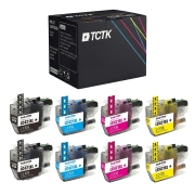 TCTK náplne 8 ks LC-421XL CMYK kompatibilné s Brother DCP-J 1050 DW DCP-J 1140 DW DCP-J 1800 DW MFC-J 1010 DW, nahrádza LC421XLBK