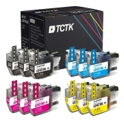 TCTK atramentové kazety LC-421XL sada 4 ks CMYK kompatibilné s Brother DCP-J 1050 DW DCP-J 1140 DW DCP-J 1800 DW MFC-J 1010 DW, nahrádza LC421XLBK