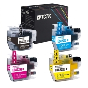 TCTK toner LC-422XL 4ks CMYK kompatibilný s Brother MFC-J 5340 DW MFC-J 5345 DW MFC-J 5740 DW MFC-J 6540 DW MFC-J 6940 DW, nahrádza LC422XLBK
