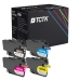TCTK atramentové náplne LC-427 LC-427XL sada 4 ks CMYK kompatibilné s Brother HL-J 6010 DW MFC-J 5955 DW MFC-J 6955 DW, nahrádza LC427BK