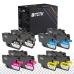 TCTK atramentové kazety LC-427 LC-427XL 4 balenie CMYK kompatibilné s Brother HL-J 6010 DW MFC-J 5955 DW 6950 6955 DW 6957 DW 6957 DWT 6959 DW nahrádza LC427BK
