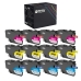 TCTK atramentové kazety LC-427 balenie 12 ks CMY kompatibilné s Brother HL-J 6010 DW MFC-J 5955 DW 6950 6955 DW 6957 DW 6957 DWT 6959 DW, nahrádza LC427C