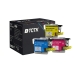 TCTK atramentové kazety LC-1100 sada 3 ks CMY kompatibilné s Brother DCP-145 C DCP-J125 MFC-295 CN MFC-J615 W, nahrádza LC1100C