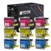 TCTK atramentové kazety LC-1100 balenie 9 ks CMY kompatibilné s Brother DCP-145 C DCP-165 C DCP-J125 MFC-295CN MFC-J265W, nahrádza LC1100C