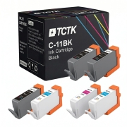 TCTK Atramentové náplne BCI-11 BCI-11 sada 4 ks 2x čierna 2x Multi-Color kompatibilný s Canon BJC 50 55 70 80 85, BJC 85 PW, nahrádza BCI-11BK