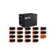 Multipack (4) Atramenty CMYK (Azúrová/Purpurová/Žltá/Čierna) Kompatibilné s Canon PIXMA - Nahrádza C-526BK