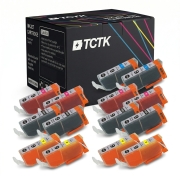 TCTK atramentové kazety PGI-9C PGI-9M PGI-9PBK PGI-9Y sada 8 ks CMYK kompatibilné s Canon PIXMA IX 7000 MX 7600 Pro 9500 Pro 9500 Mark II, nahrádza 1035B001