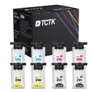 TCTK atramentové kazety C13T01C100 C13T01D200 C13T01D300 C13T01D400 8-balíček CMYK kompatibilný s Epson WorkForce Pro WF-C529R WF-C529R DTW WF-C579R D2TWF WF-C579R DTWF WF-C579R DWF, nahrádza C13T01C100 C13T01D200 C13T01D300 C13T01D400