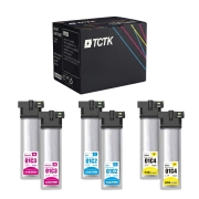 TCTK Atramentové náplne C13T01C200 C13T01C300 C13T01C400 sada 6 ks CMY (po 2 ks) kompatibilný s Epson WorkForce Pro WF-C 529 R, WorkForce Pro WF-C 529 R DTW, WorkForce Pro WF-C 579 R D2TWF DTWF DWF