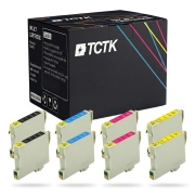 TCTK atramentové kazety T0551 T0552 T0553 T0554 8-balenie CMYK kompatibilné s Epson Stylus Photo R240 R245 RX420 RX425 RX520, nahrádza C13T05514010