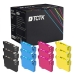 TCTK atramentové kazety 16XL 12 balenie CMYK kompatibilné s Epson WorkForce WF-2010 W WF-2110 W WF-2500 WF-2510 WF-2520 NF WF-2530 WF-2540 WF-2630 WF-2650 DWF WF-2660 DWF WF-2750 DWF WF-2760 DWF, nahrádza C13T16314012