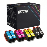 TCTK atramentové kazety 202XL sada 8 ks CMYK kompatibilné s Epson Expression Premium XP-6000 XP-6001 XP-6005 XP-6100 XP-6105, nahrádza C13T02H24010