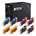 TCTK Atramentové náplne 26XL 26XL 26XL 26XL sada 8 ks 2x azúrová 2x purpurová 2x žltá 2x Photo Black kompatibilný s Epson Expression Premium XP-510 XP-520 XP-600 XP-605 XP-610, nahrádza C13T26314012